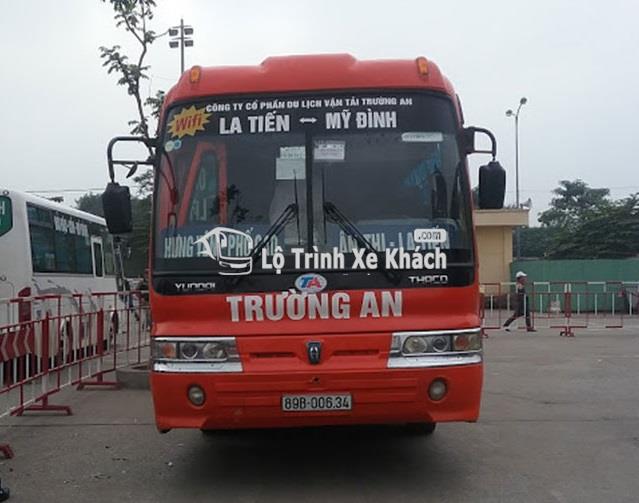 Xe khách Trường An tuyến La Tiến - Hưng Yên đi Mỹ Đình - Hà Nội