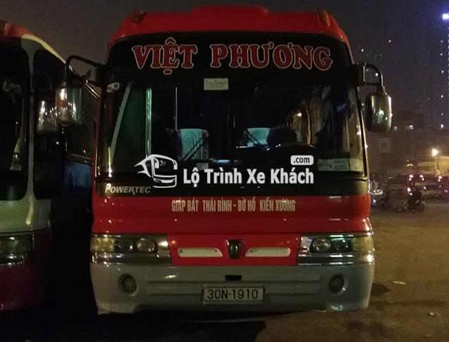 Nhà xe Việt Phương tuyến Kiến Xương - Thanh Hóa - Giáp Bát