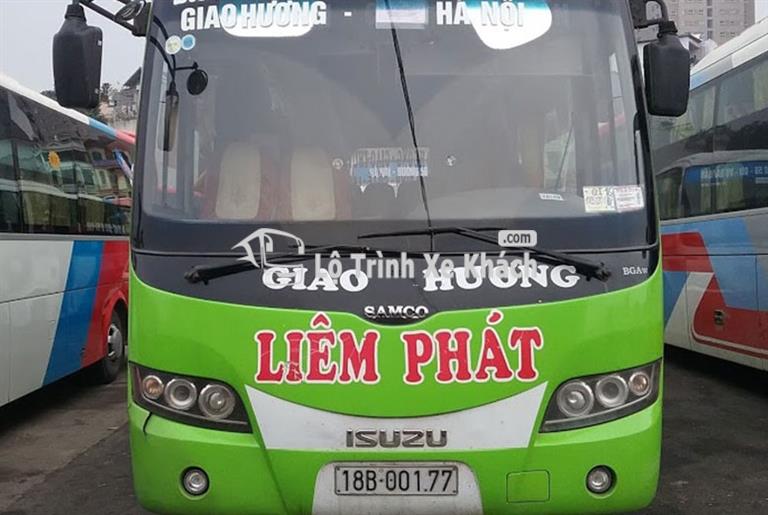 Xe khách Liêm Phát 7h50 Sáng tuyến Giao Hương, Giao Thủy đi bến xe Giáp Bát