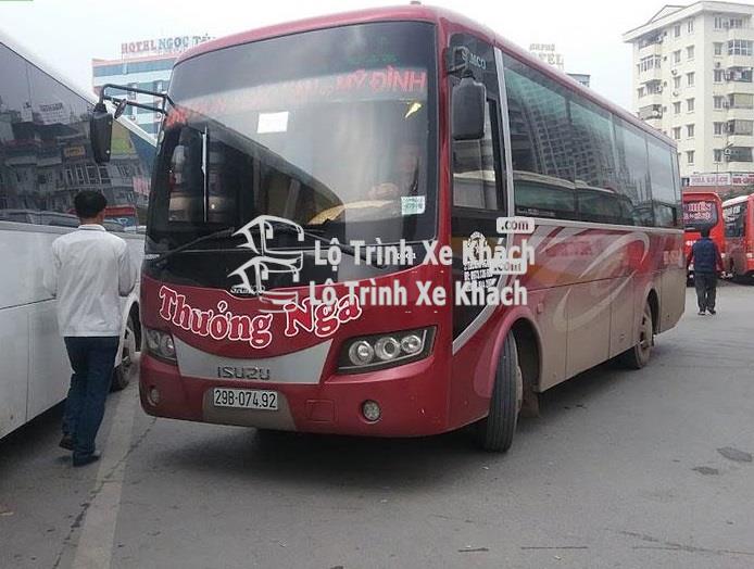 Xe khách Thưởng Nga tuyến Chợ Đồn - Bắc Kạn - Thái Nguyên đi Hà Nội