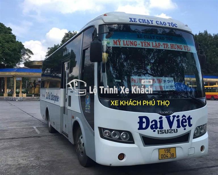 Nhà Xe Đại Việt: Tuyến Mỹ Lung - Yên Lập - Hưng Yên