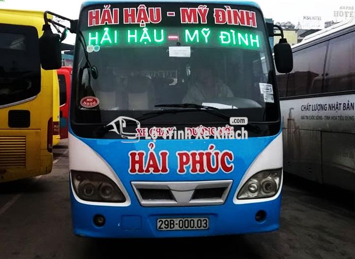 Nhà xe Hải Phúc tuyến Hải Hậu - Nam Định - Mỹ Đình - Hà Nội