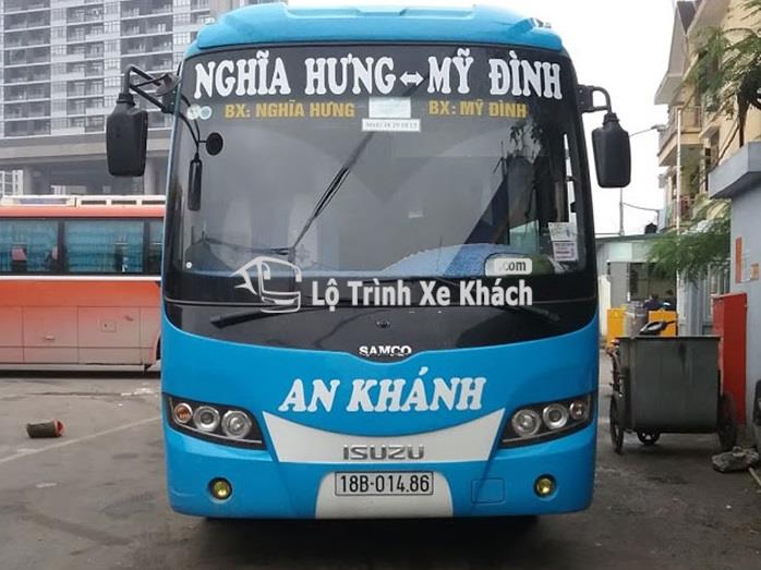 Xe khách An Khánh tuyến Nghĩa Hưng - Nam Định - Hà Nội