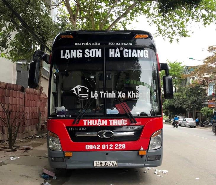 Xe khách Thuận Thực tuyến Hà Giang - Tuyên Quang - Bắc Ninh - Lạng Sơn