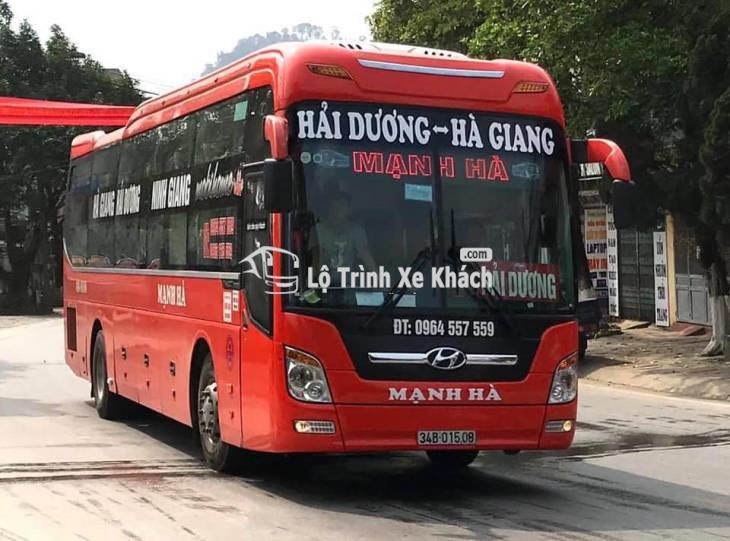 Xe giường nằm Mạnh Hà tuyến Hà Giang - Hải Dương